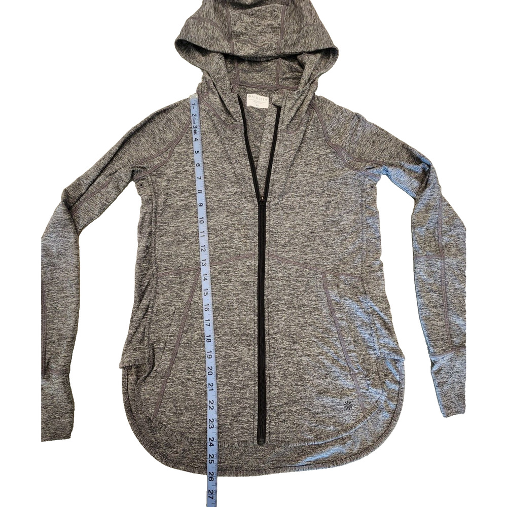 Athleta Women's Full Zip Jacket Yoga Stretch XS Gray Athleisure - Picture 4 of 7